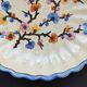 Flat on foot Italian earthenware Castelli Perugia
