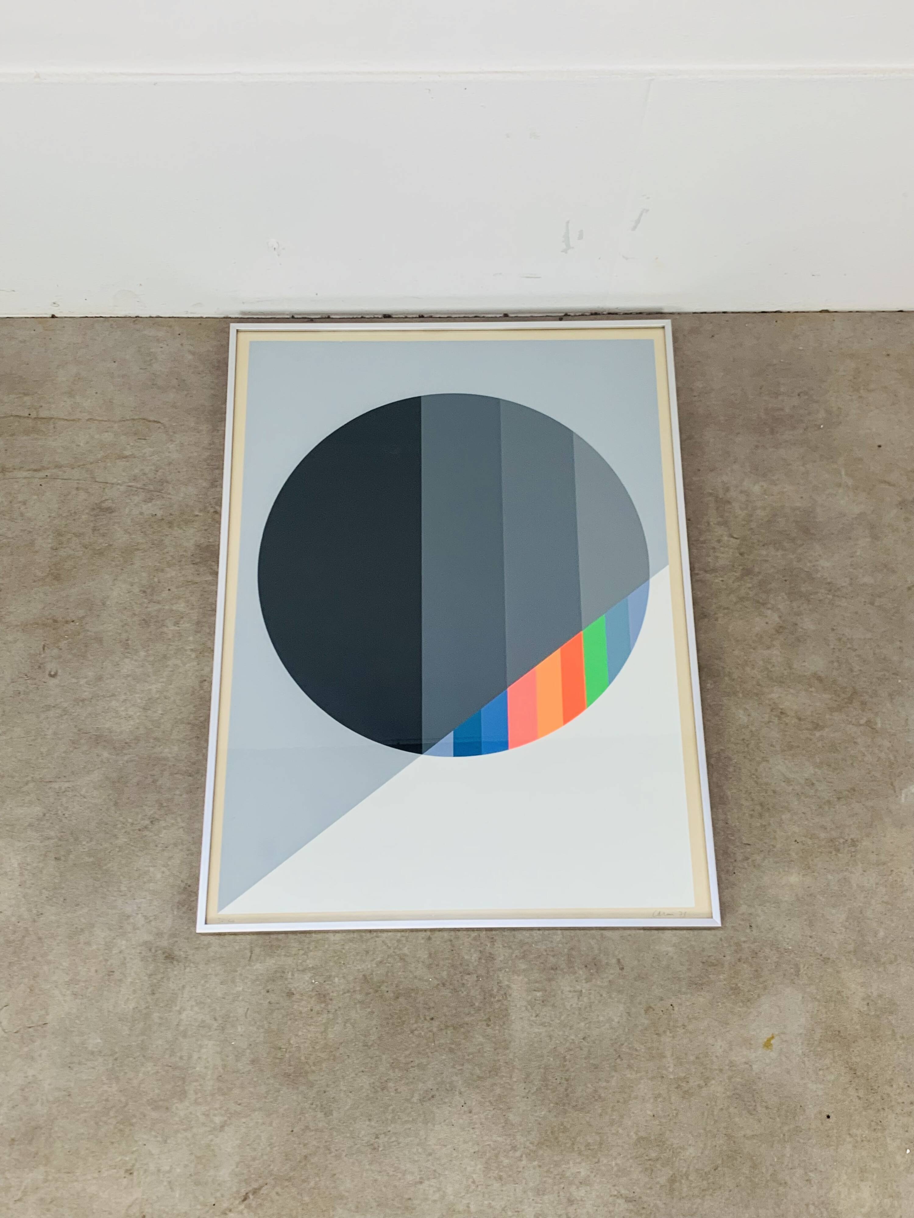 Lithograph Eugenio Carmi "La Scoperta Della Luce" 1971