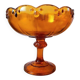Coupe à fruits en verre ambré