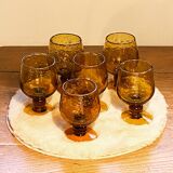 Set of 6 glass wine, glassware biot