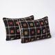 Set of 2 vintage kilim cushion covers 41x61 cm