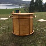 Rattan bar 70s