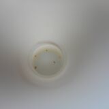 Vase en opaline blanche motif fleuri
