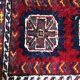 Vintage Handmade Wool Carpet Bag: Oriental Tribal Art Shoulder Bag