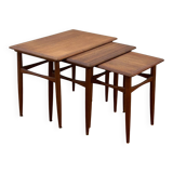 Nest of tables in teak from the 1960s.