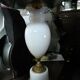 Vintage lamp with white opaline foot
