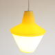 Early plastics cellulose pendant lamp by Atelier de recherche plastique and Rotaflex 1950s.