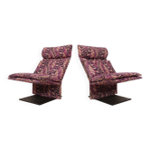 Chaises Saporiti en tissu Missoni