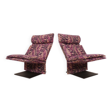 Saporiti chairs in Missoni fabric