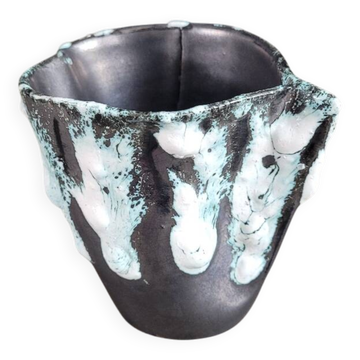 Tasse Émaux des Glaciers, atelier Cyclope, Charles Cart, Annecy