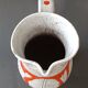 Vase pichet en sgraffito Fratelli Fanciullacci Italie décor cerfs vintage