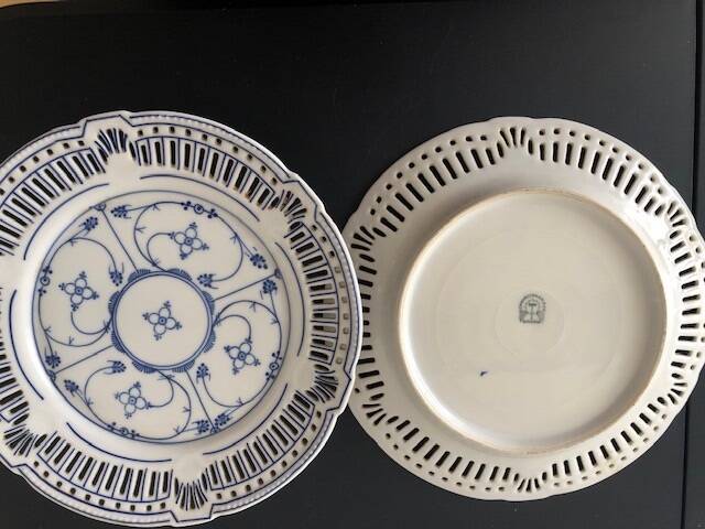 2 assiettes à dessert Schwarzenhammer bleu