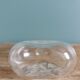 Blown glass soliflore with sandblasted decoration
