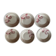 Set of six dessert plates Sarreguemines model Denise