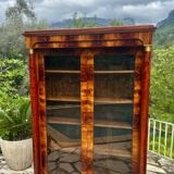 Empire Style Mahogany Display Cabinet/Bookcase, 19th Century