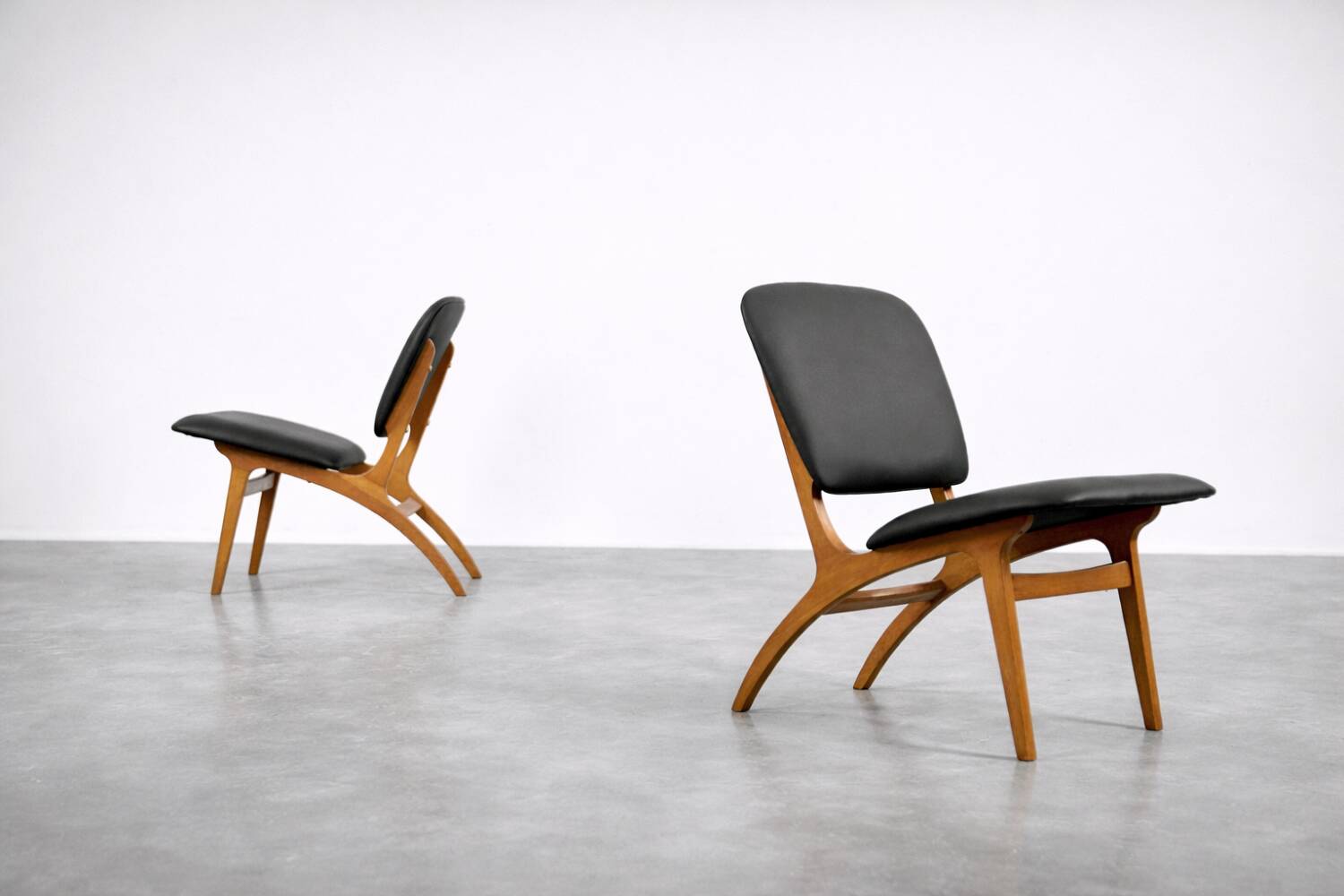 Vintage Mid-Century Swedish Modern Jylland Chairs from Jio Möbler, Set of 2