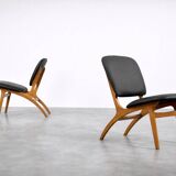 Vintage Mid-Century Swedish Modern Jylland Chairs from Jio Möbler, Set of 2