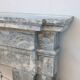 Neoclassical Tuscan fireplace in marble, Italy, 18th century.