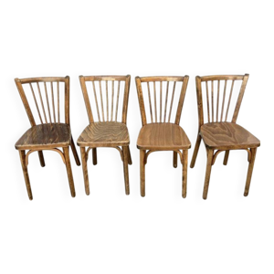 (lot) 4 chaises bistrot - baumann