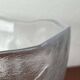 Large vintage Swedish glass bowl with floral decoration by Ann Wärff for Kosta Boda, 1970s.