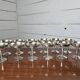 Coupe à champagne art déco en métal argenté x 12