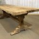 Table monastère en chêne brut XIXème