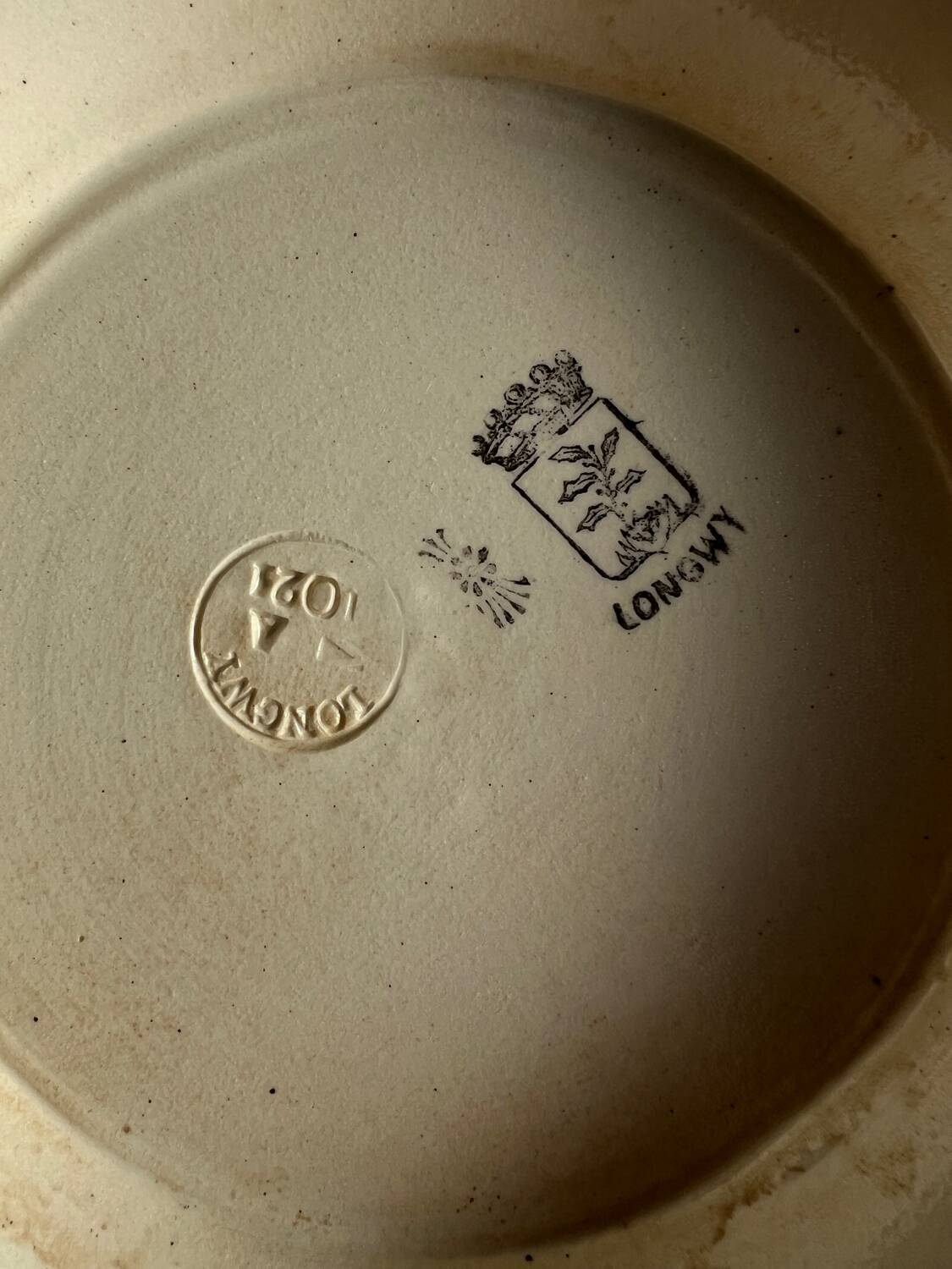 Presentation dish type compotier Longwy ironstone