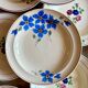 Set of 10 mismatched vintage soup plates