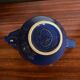 Antique elephant teapot blue ceramic vintage collection