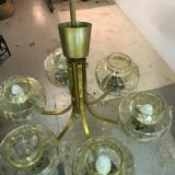 60s/70s brass chandelier