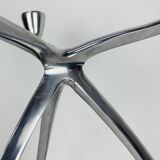 Space Age tripod candle holder by De Bijenkorf in aluminum, 1970s