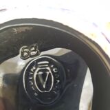 Verceram art ceramic empty pocket in iridescent blue/black color