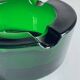 ASH TRAY Green Glass Vintage