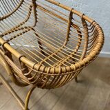 Rattan cradle