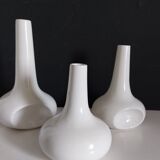 Vintage white ceramic vases