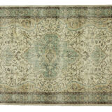 Anatolian handmade vintage rug 297 cm x 187 cm