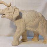 Large Art Deco ceramic white elephant from the 60s