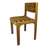 CHAISE BOIS et TISSU années 70