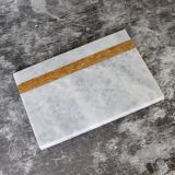 Salvatore – White Rectangular Natural Marble Serving Tray