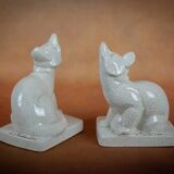 Louis FONTINELLE - Pair of fox-shaped bookends