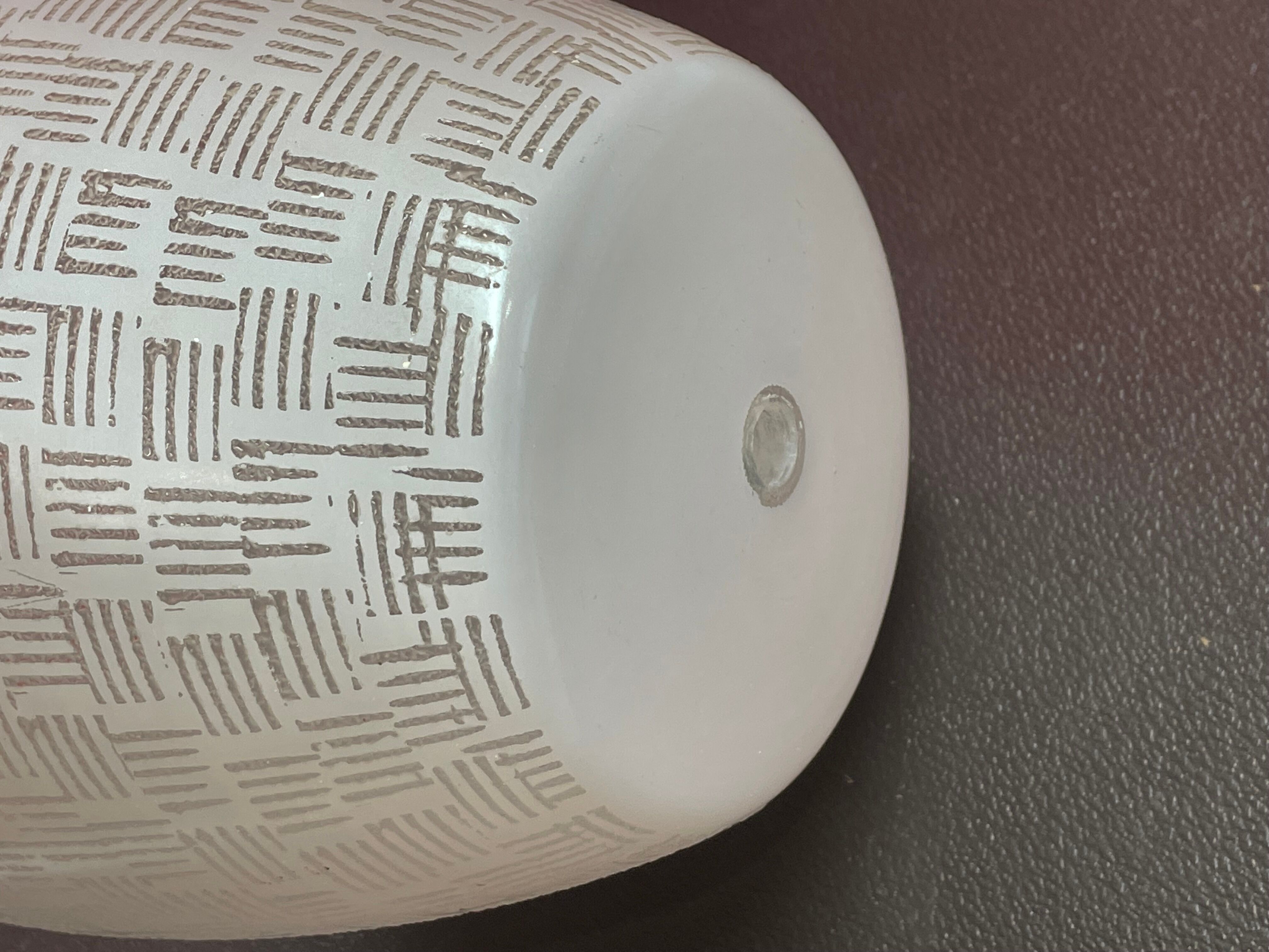 Lampshade ceiling lamp glass year 70