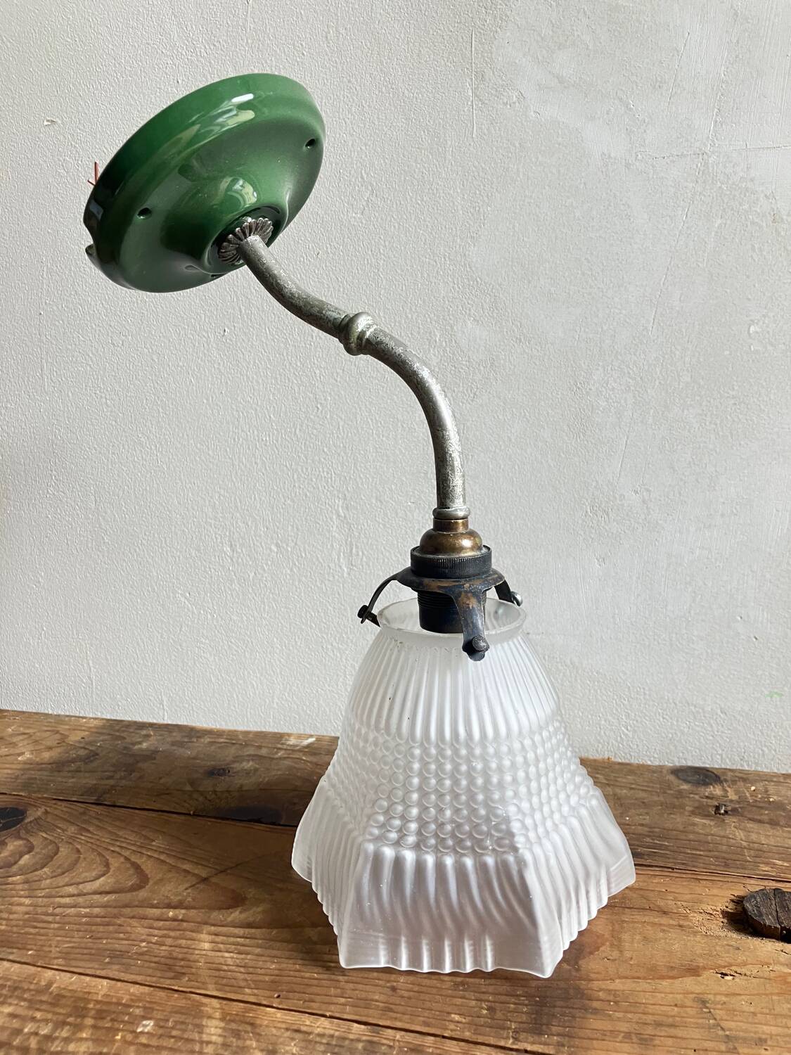 Vintage swan neck wall light