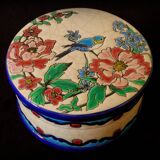 Bonbonnière, ceramic enamels from LONGWY with décor referenced by Maurice CHEVALLIER, model AUBADE!