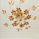 Large amber crystal floral chandelier – Maison Baguès style