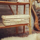 Rattan shelf