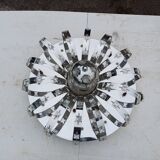 Suspension vintage aluminium + verre