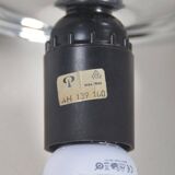 Artichoke pendant lamp in opal glass by Peill & Putzler, 1974