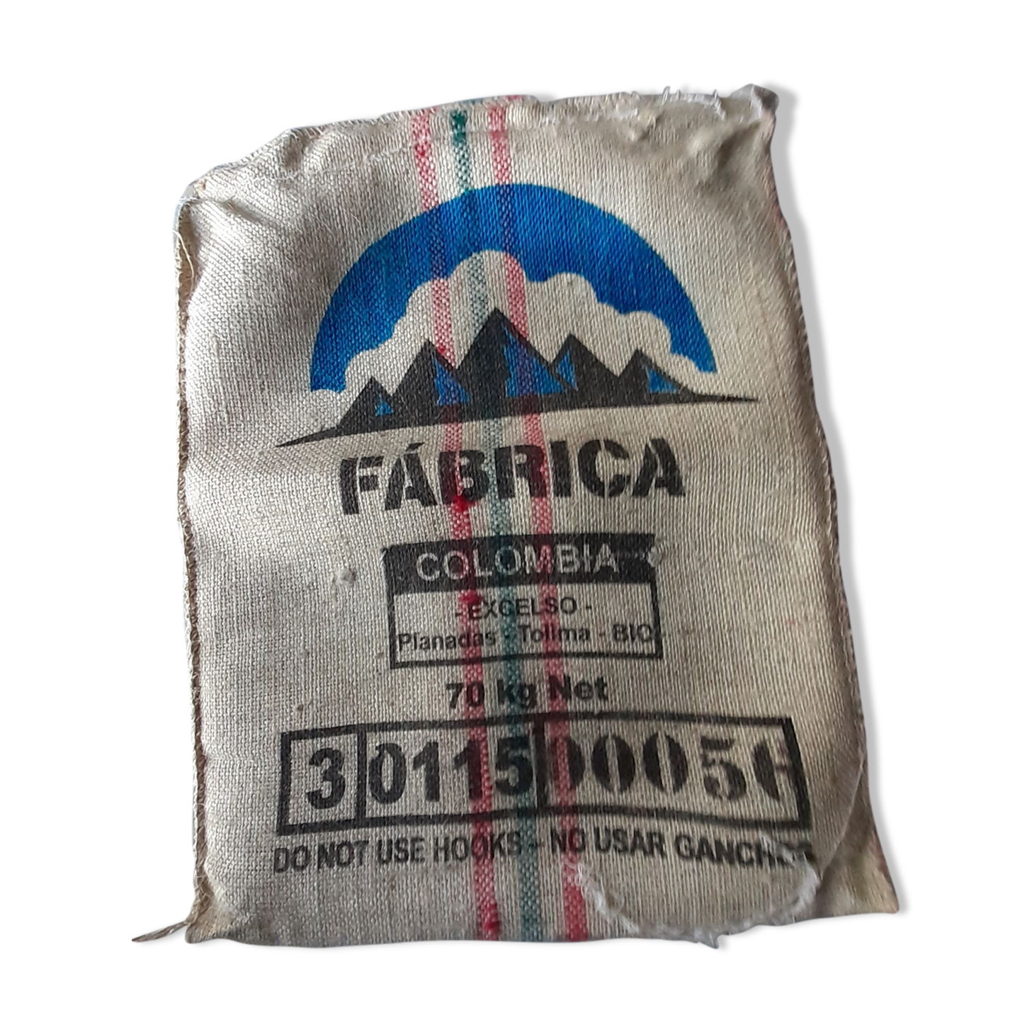 Coffee burlap bag colombia fabrica
