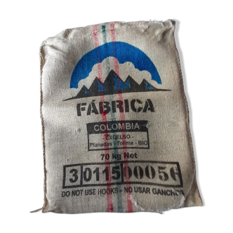 Coffee burlap bag colombia fabrica