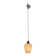 Danish teak and milk glass pendant lamp.